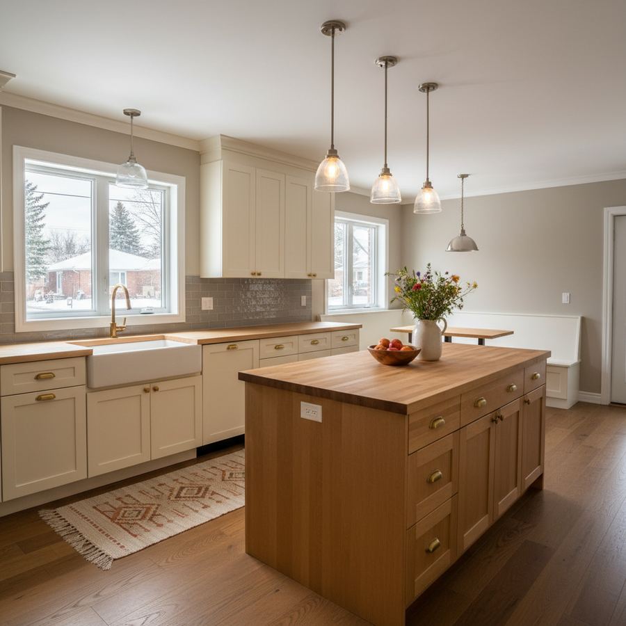 Modern kitchen renovation in an Orleans home