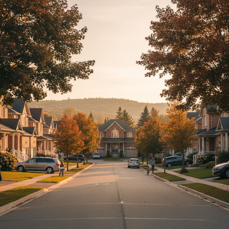 Residential homes in an established Orleans neighbourhood
