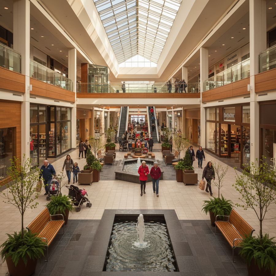 Interior corridor of Place d'Orleans shopping centre
