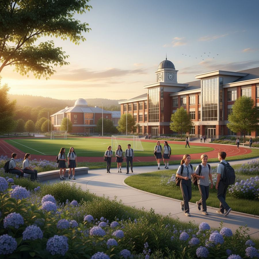 Students outside an Orleans school