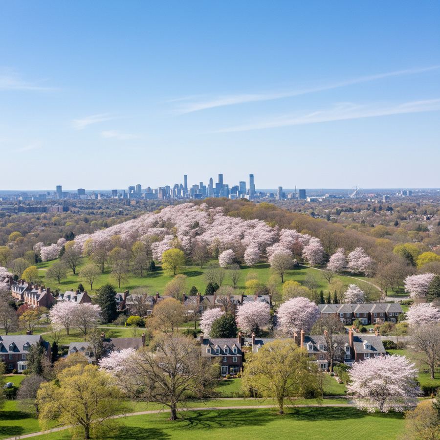 Homes near green space in Spring Ridge and Queenswood Heights